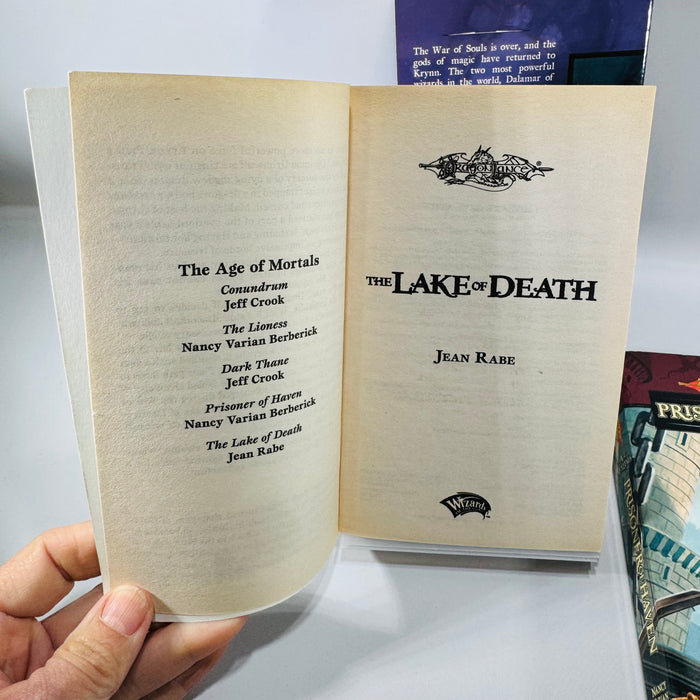 Dragonlance Book Bundle Age of Mortals Fantasy Paperbacks Wizards Conclave Prisoner of Haven Lake of Death