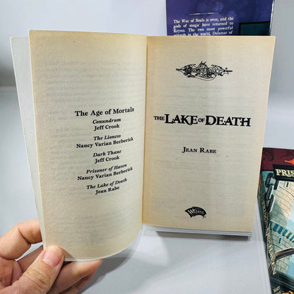Dragonlance Book Bundle Age of Mortals Fantasy Paperbacks Wizards Conclave Prisoner of Haven Lake of Death