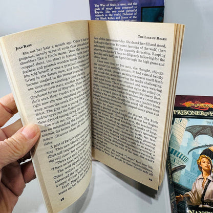 Dragonlance Book Bundle Age of Mortals Fantasy Paperbacks Wizards Conclave Prisoner of Haven Lake of Death