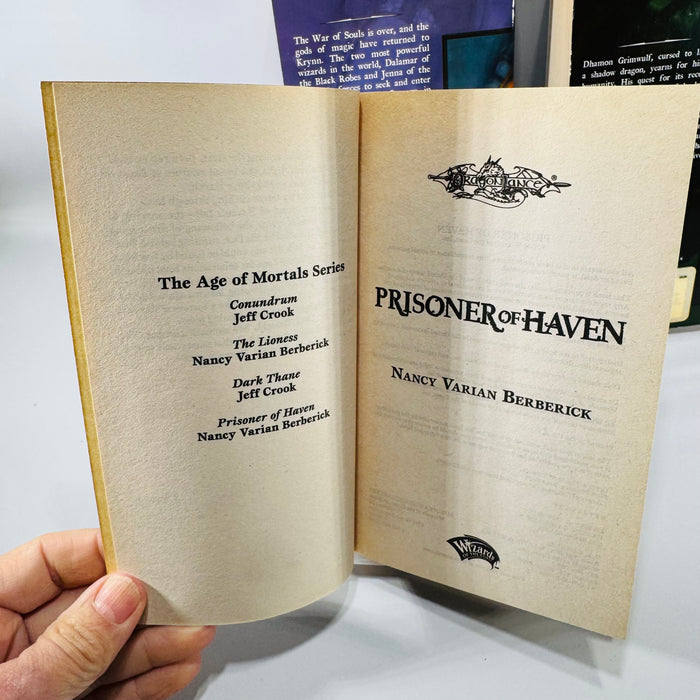 Dragonlance Book Bundle Age of Mortals Fantasy Paperbacks Wizards Conclave Prisoner of Haven Lake of Death