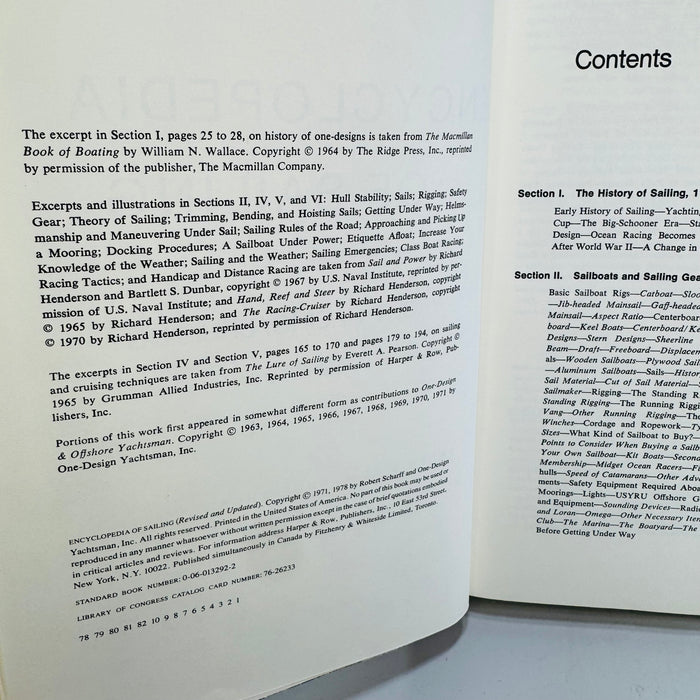 Encyclopedia of Sailing 1978 Revised Edition — Yacht Racing & Cruising Reference