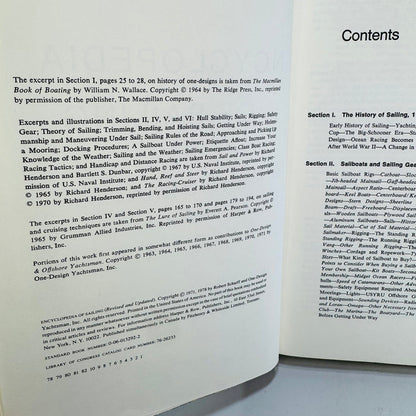 Encyclopedia of Sailing 1978 Revised Edition — Yacht Racing & Cruising Reference