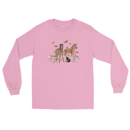 Gidget and Ginny Long Sleeve T-Shirt by Katie Van Slyke - Light Pink