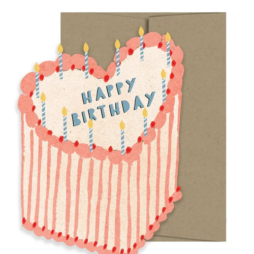 Happy Birthday Heart Cake