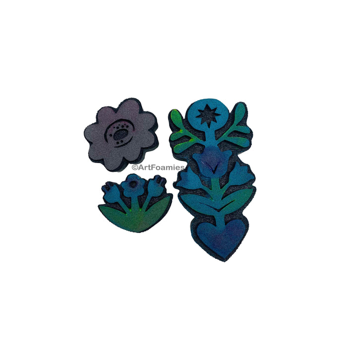 Jone Hallmark | Floral Trio | Foam Stamps - Set of 3