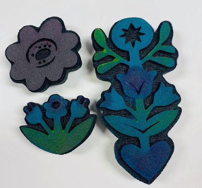 Jone Hallmark | Floral Trio | Foam Stamps - Set of 3