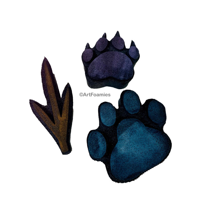 Kae Pea | Animal Tracks | Foam Stamps - Set of 3
