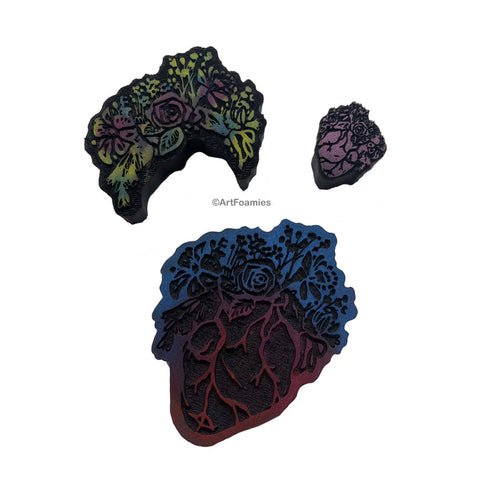 Kae Pea | Heart of an Artist | Foam Stamps - Set of 3