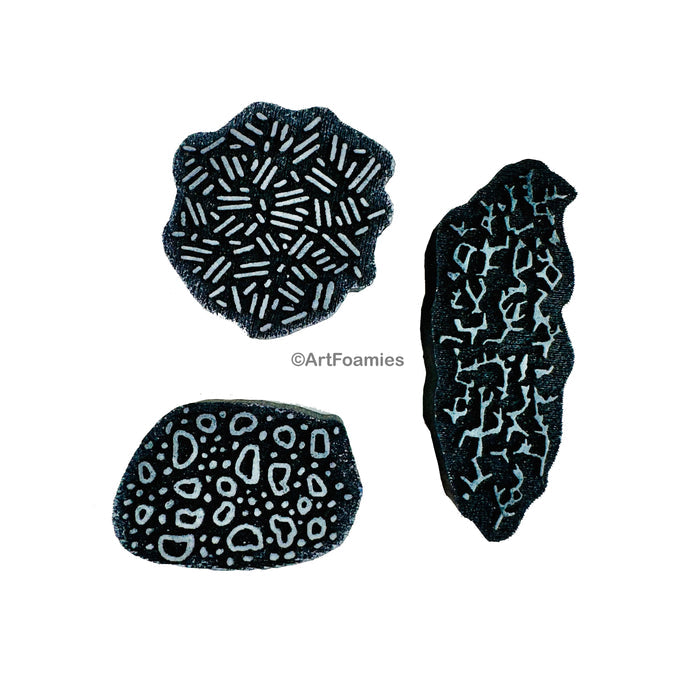 Kae Pea | Security Envelope Motifs | Foam Stamps - Set of 3