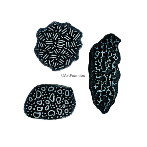 Kae Pea | Security Envelope Motifs | Foam Stamps - Set of 3