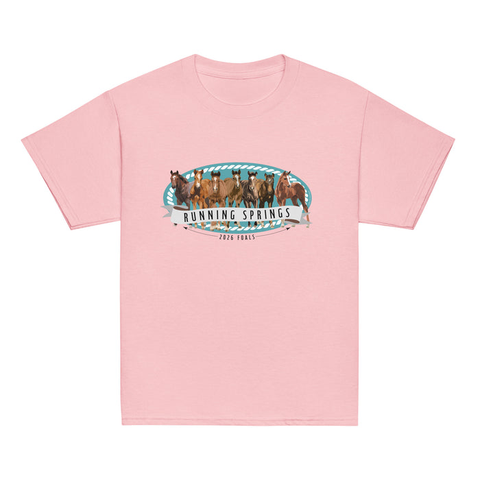 KIDS 2026 Foals Lineup T-Shirt by Katie Van Slyke - light pink