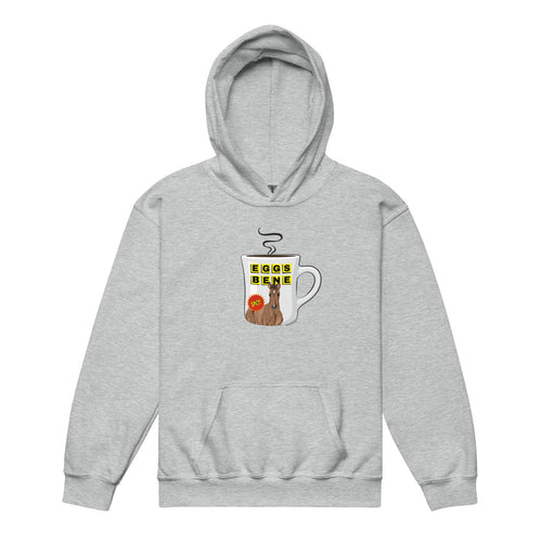 KIDS Eggs Benedict Hoodie by Katie Van Slyke - Sport Grey