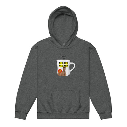 KIDS Eggs Benedict Hoodie by Katie Van Slyke - Dark Heather