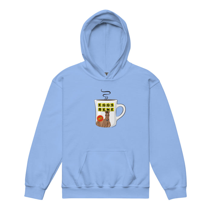 KIDS Eggs Benedict Hoodie by Katie Van Slyke - Carolina Blue