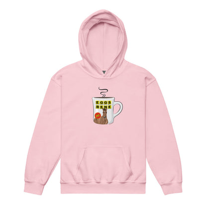 KIDS Eggs Benedict Hoodie by Katie Van Slyke - Light Pink