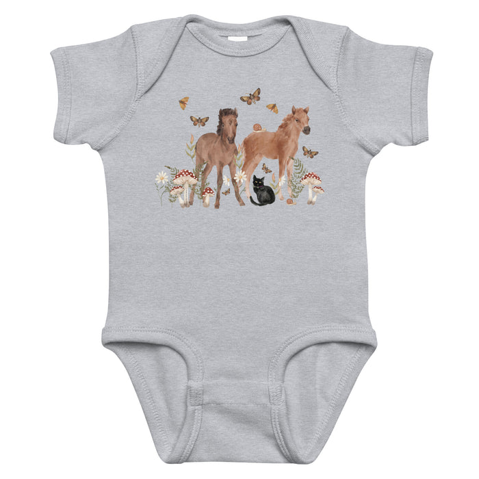 KIDS Gidget and Ginny Onesie by Katie Van Slyke - Heather
