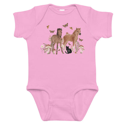 KIDS Gidget and Ginny Onesie by Katie Van Slyke - Pink