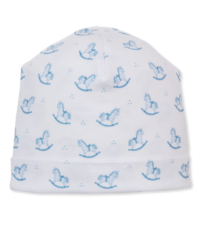 Kissy Kissy  Hat in Light Blue Gingham Rockers