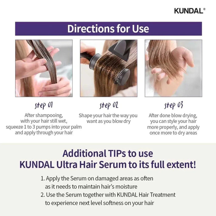 KUNDAL Macadamia Ultra Hair Serum Cherry Blossom 100ml KUNDAL Hair Care