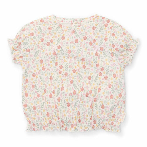 Little Dutch Kurzarm-T-Shirt Fairy Garden Flower mit Rüschen für Babys und Kinder