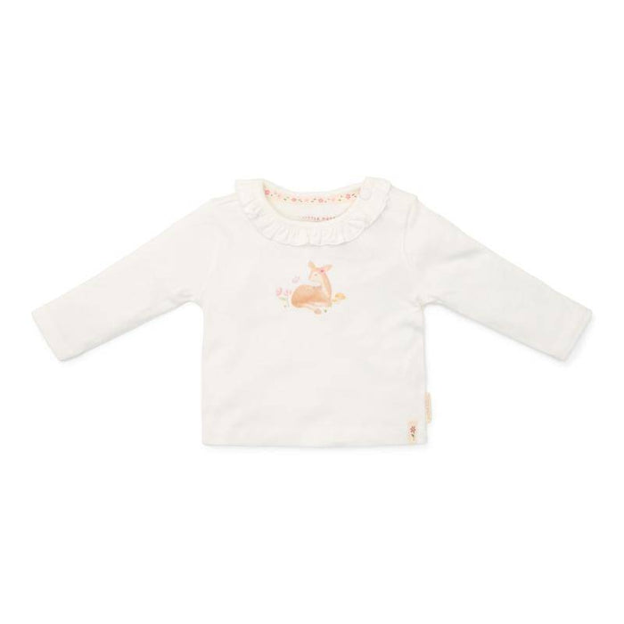 Langarmshirt Off White Fairy Garden von Little Dutch – Babyshirt aus Bio-Baumwolle