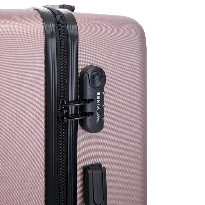Large WINGS ABS+ COOT 28" Rose Gold Suitcase