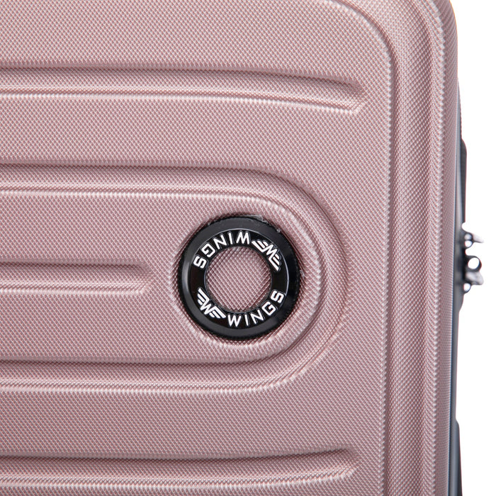 Large WINGS ABS+ COOT 28" Rose Gold Suitcase