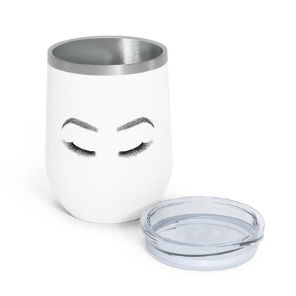Lashes and Brows Insulated Wine Tumbler