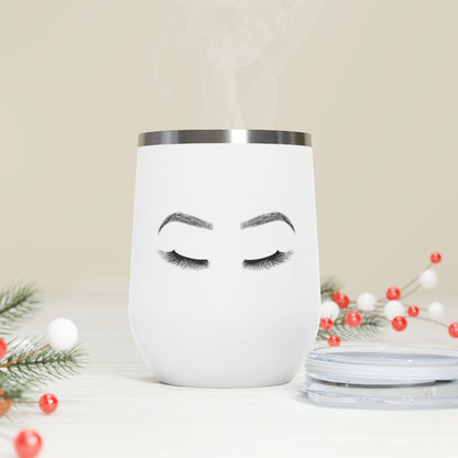 Lashes and Brows Insulated Wine Tumbler
