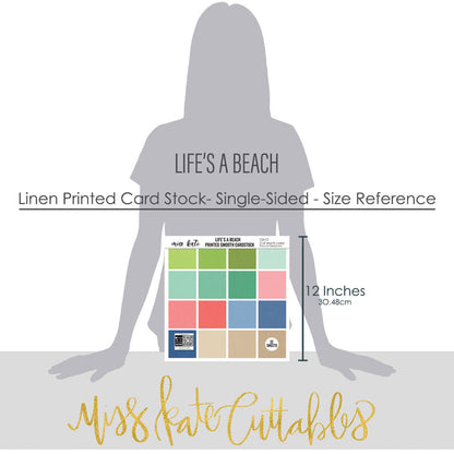 Life's a Beach-Printed Smooth Cardstock Single-Sided