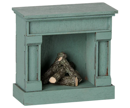Maileg Fireplace with in Blue