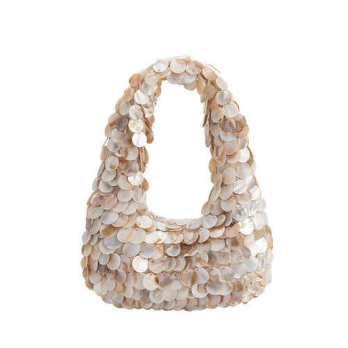 Marina Natural Shell Crossbody Bag