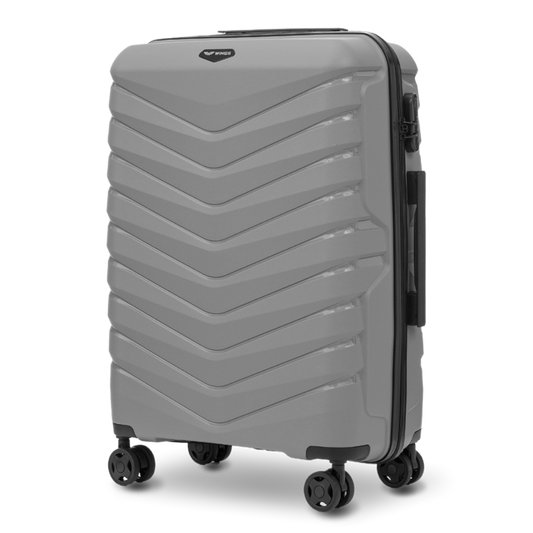Medium suitcase Wings PHOENIX 2.0 polypropylene 24" DARK GREY