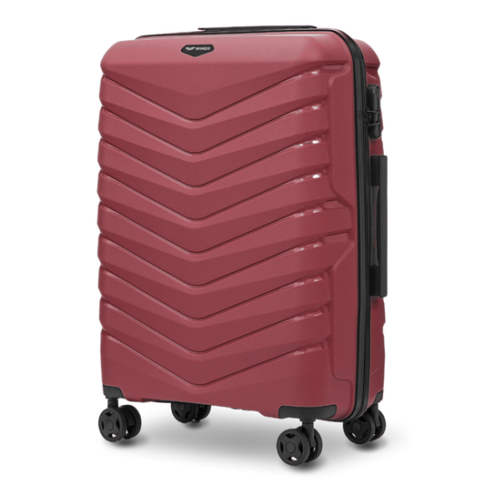 Medium suitcase Wings PHOENIX 2.0 polypropylene 24" WINE RED