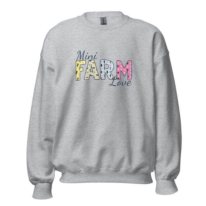 Mini Farm Love Sweatshirt by Katie Van Slyke - Sport Grey