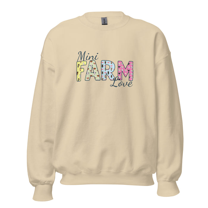 Mini Farm Love Sweatshirt by Katie Van Slyke - Sand