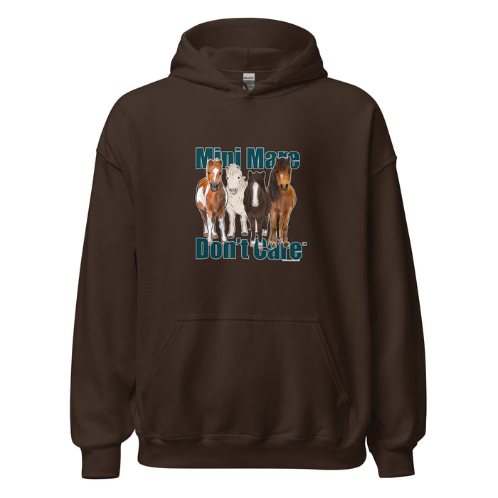 Mini Mare Don't Care Hoodie by Katie Van Slyke - Dark Chocolate