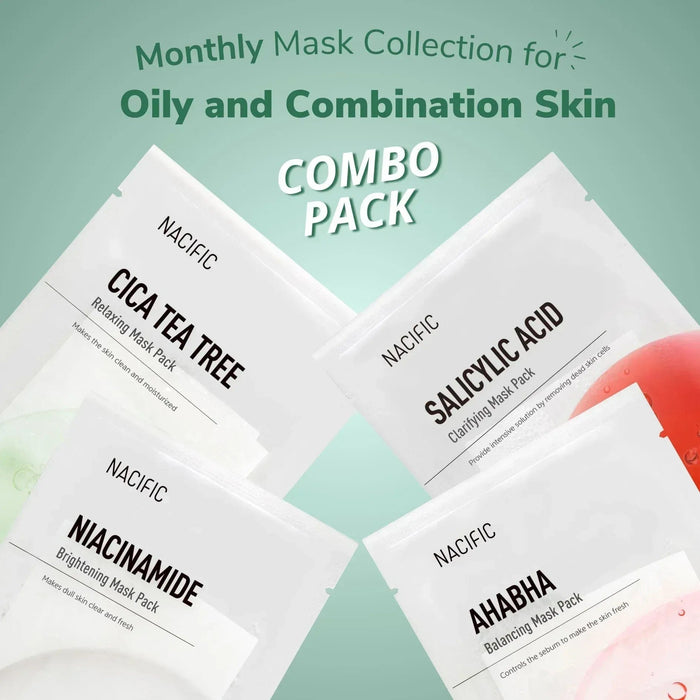 NACIFIC Monthly Mask Collection for Oily and Combination Skin Nacific Routines & Sets