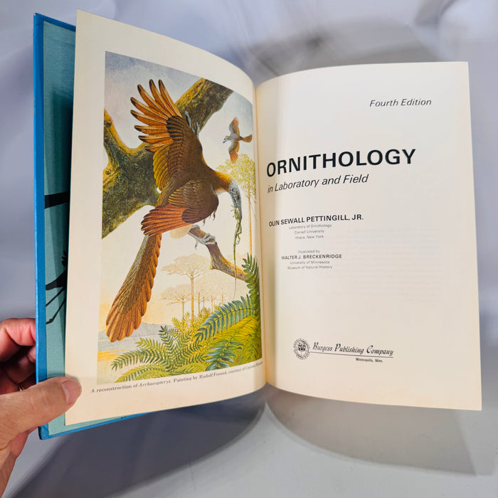 Natural History & Ornithology — Ornithology in Laboratory and Field (1970, Fourth Edition) — Olin Sewall Pettingill Jr. | Illustrated Hardcover, Natural History
