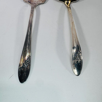 Oneida Community Tudor Silver Plate Queen Bess II Pie Server Gravy Ladle Set Vintage 1946 Pattern Gift