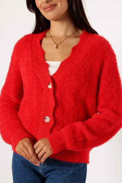 Clara Cardigan - Red