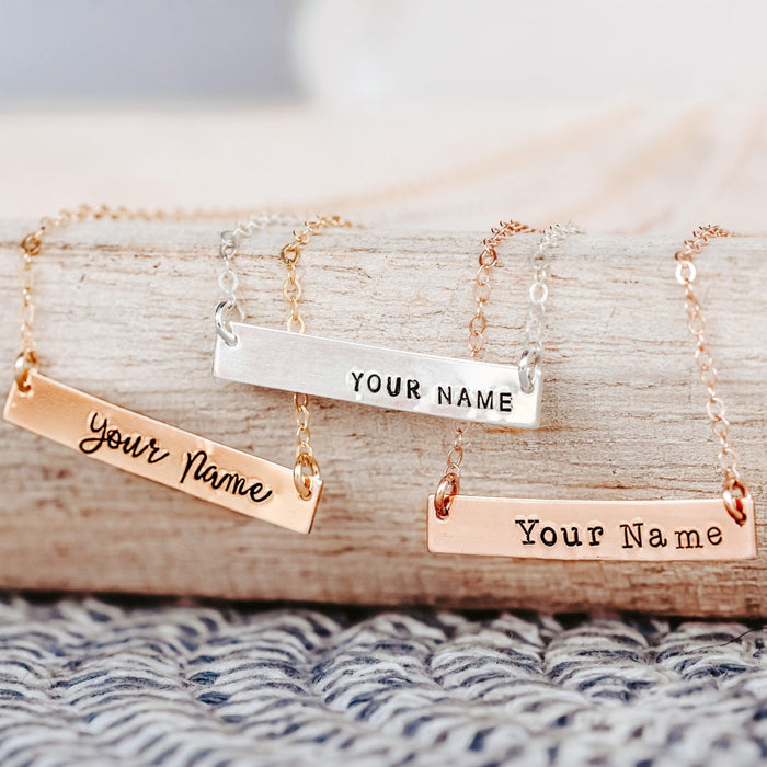 PRO CHOICE Bar Necklace Salt and Sparkle