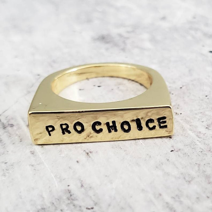 PRO CHOICE Gold or Silver Flat Top Ring Salt and Sparkle