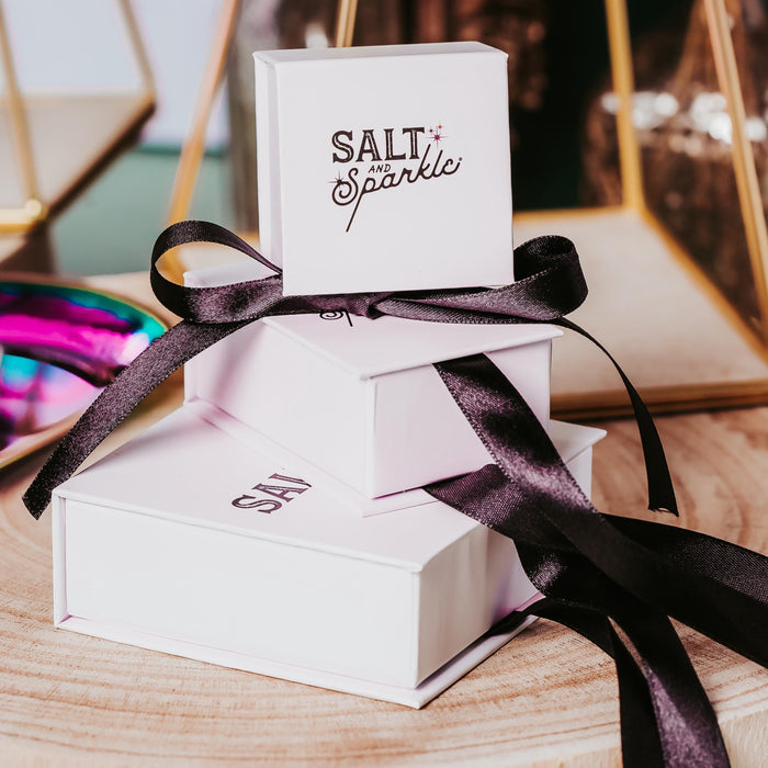 PRO CHOICE Gold or Silver Flat Top Ring Salt and Sparkle