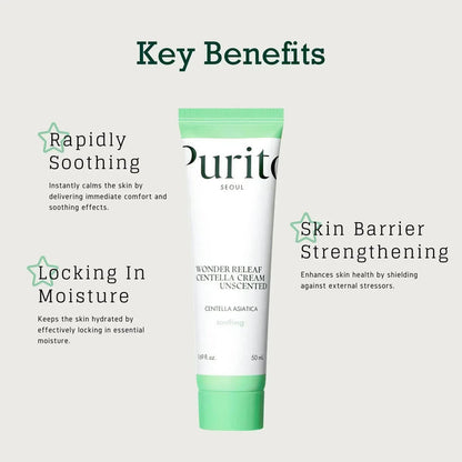 PURITO SEOUL Wonder Releaf Centella Cream Unscented 50ml PURITO Skin Care