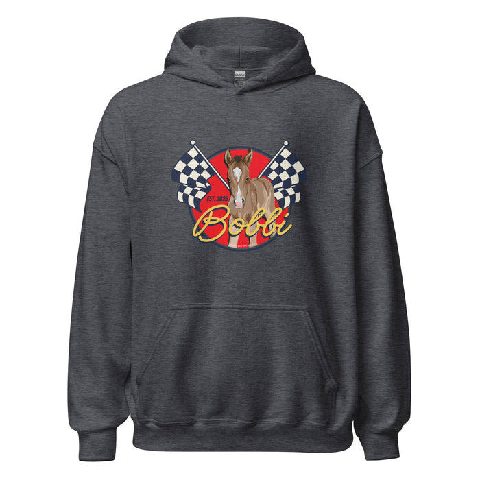 Racer Bobbi Hoodie by Katie Van Slyke - Dark Heather