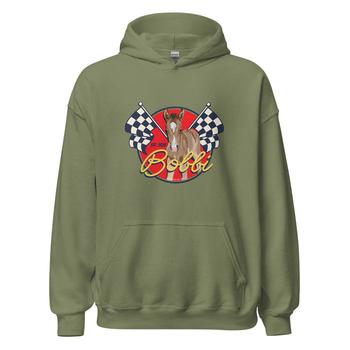 Racer Bobbi Hoodie by Katie Van Slyke - Military Green
