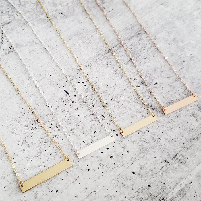 Retro Daisy Bar Necklace - Floral Hippie Jewelry for Women Salt and Sparkle