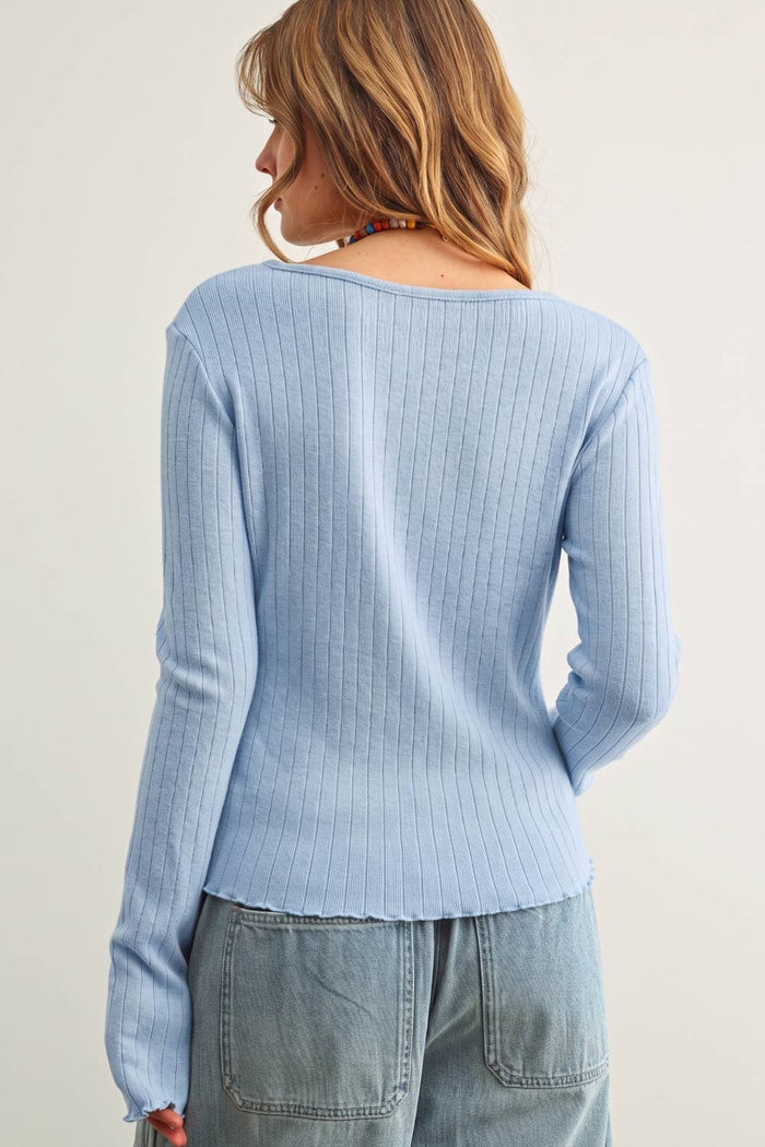 Ribbed Brea Knit Top