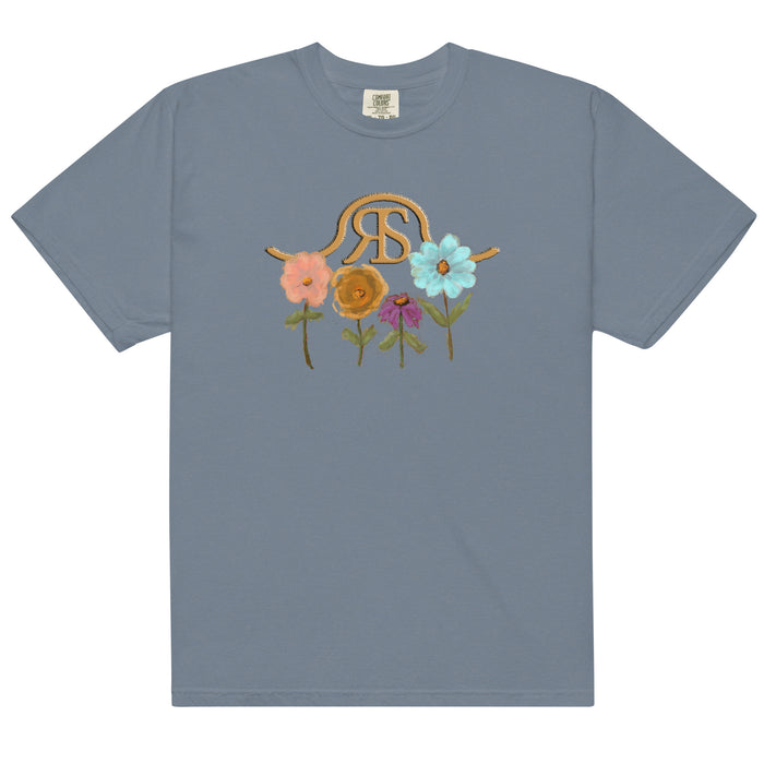 Running Springs Blooms T-Shirt by Terri Van Slyke - Blue Jean